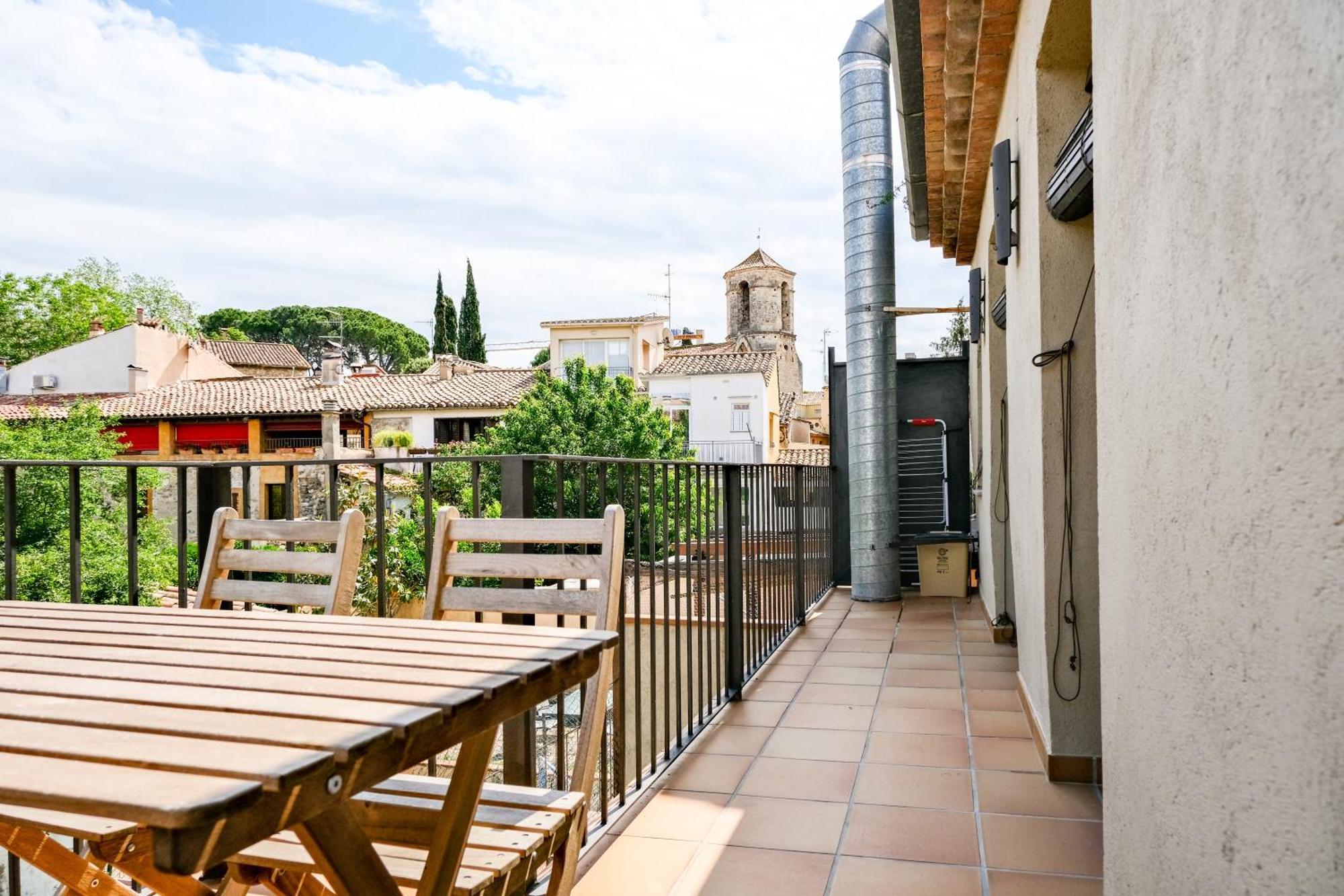 Ca Leudald 3 Apartamento En Besalu Con Terraza Экстерьер фото